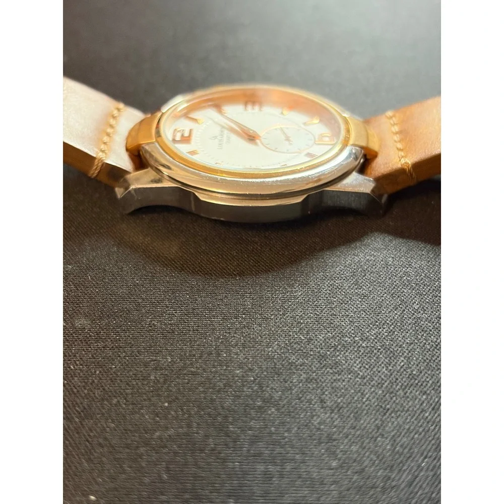 Louis Arden Quartz Watch Mens‎ Brown Leather Strap LA2047M Luxury Casual